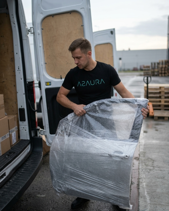 ASAURA — bubble-wrapped item